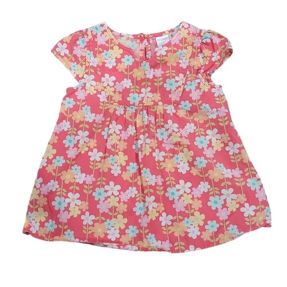 Gymboree floral button front  dress 4 - Picture 1 of 4
